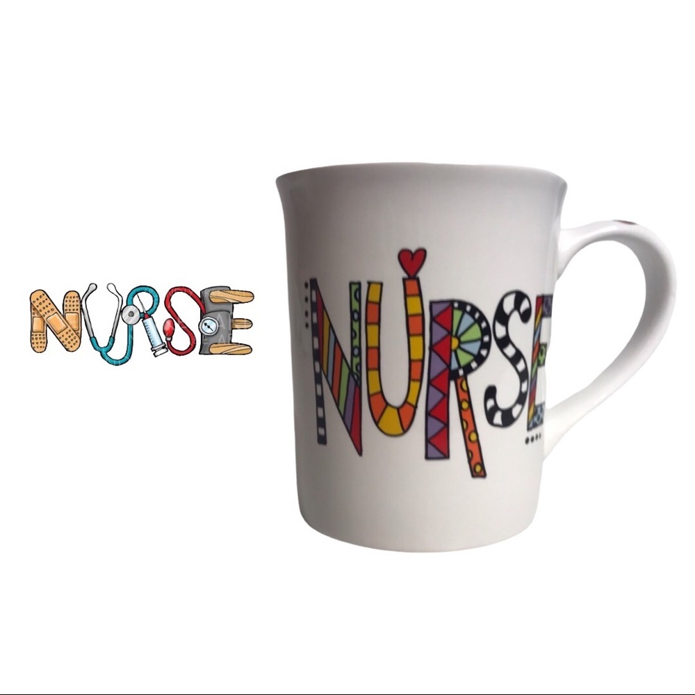 Our Name Is Mud "Nicest Nurse" Cuppa Doodle Mug